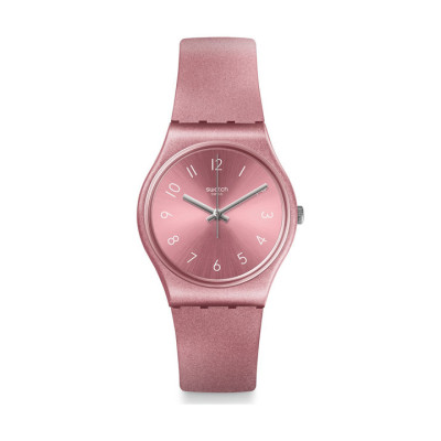 Swatch So Pink  Ρολόι με Ροζ Καουτσούκ Λουράκι GP161